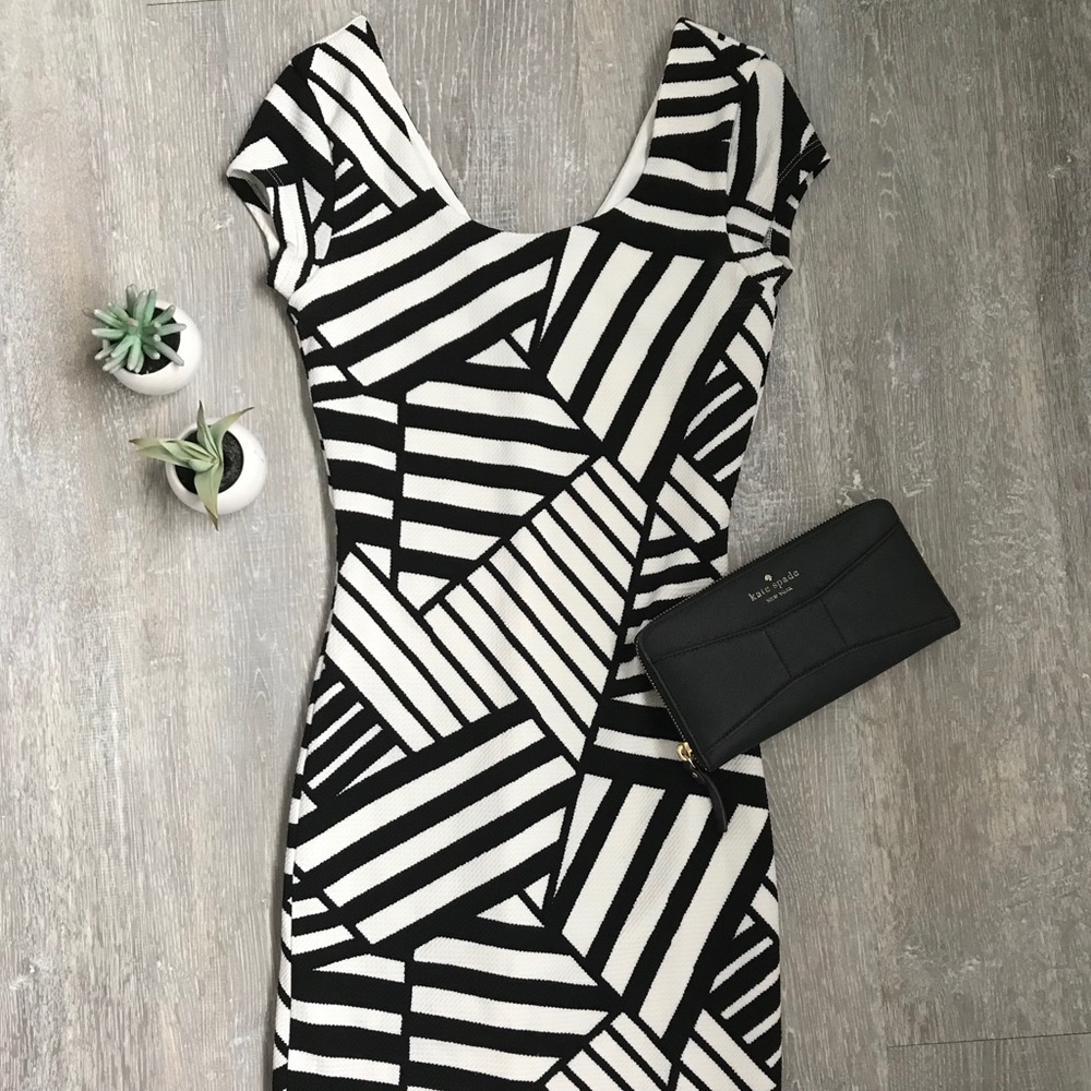 Black and white dress